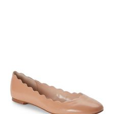 Incaltaminte Femei French Connection Light Doe Iza Scalloped Ballet Flats Light Doe