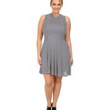 BB Dakota Plus Size Brant Dress Midi Blue