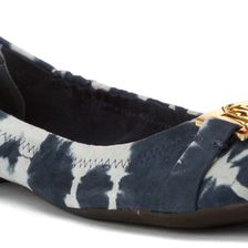 Ralph Lauren Betty Navy Tyedye Leather