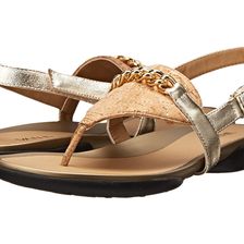 Vaneli Wenda Natural Quilted Cork/Platino Met Ecco Nappa