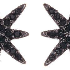 14th & Union North Star Pave Stud Earrings JET-HEM