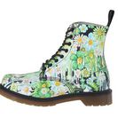 Incaltaminte Femei Dr Martens Pascal 8-Eye Boot Green Paint Slick Backhand