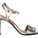 Incaltaminte Femei Calvin Klein Nadina Platino Metallic Snake Print Leather