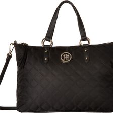 Tommy Hilfiger TH Quilted - Convertible Top Zip Shopper Black
