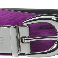 Ralph Lauren 1" Saffiano to Smooth Reversible Belt Bright Orchid/Navy