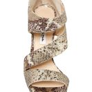 Incaltaminte Femei Nina Shoes Faust Metallic Sandal Pump natural syra