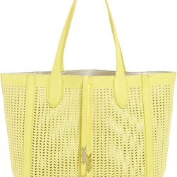 Madden Girl Tulip Perforated Tote YELLOW