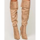 Incaltaminte Femei CheapChic Get It Straight Boot TaupeKhaki
