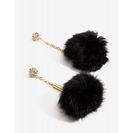 Bijuterii Femei CheapChic Pom Pom Drop Earring Black