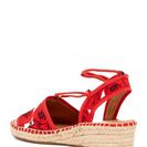 Incaltaminte Femei Franco Sarto Liona Ankle Lace Wedge Espadrille RED