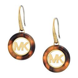 Bijuterii Femei Michael Kors Fulton Logo Drop Earrings GoldTortoise