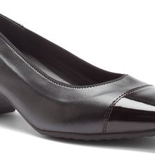 ara Evan Black Leather W/ Patent