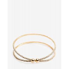 Bijuterii Femei CheapChic Mini Row Rhinestone Wire Cuff Met Gold