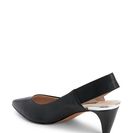 Incaltaminte Femei French Connection Black Kourtney Pointed Toe Low Heel Slingback Pumps Black Black