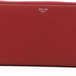 Céline Large Multifunction Zipped Wallet MERLOT