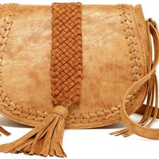 Steve Madden Byork Flap Crossbody TAN