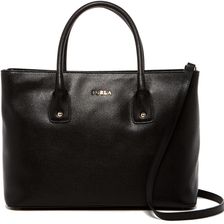 Furla Josi Medium Leather Convertible Shoulder Bag ONYX