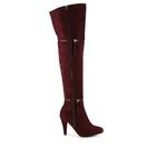 Incaltaminte Femei GC Shoes Betty Over The Knee Boot Burgundy
