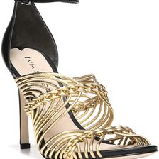 Via Spiga Dorian Black/Gold Nappa