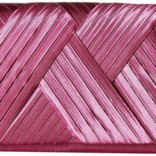 Jessica McClintock Abbey Satin Clutch Raspberry