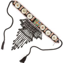 NIGHTmarket Collana Tribal Neckband ARANCIO+NERO