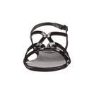 Incaltaminte Femei Vaneli Benes Black Smack PatentGunmetal Buckle