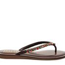 Incaltaminte Femei Italian Shoemakers Bead Flat Sandal Dark Brown