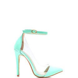 Incaltaminte Femei CheapChic Clear The Way Pointy Pumps Mint