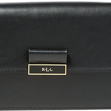 Ralph Lauren Farrah Leather Clutch Black