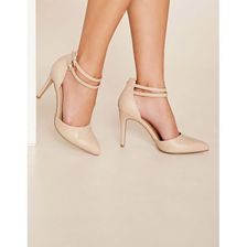 Incaltaminte Femei Forever21 Ankle Strap Stilettos Nude