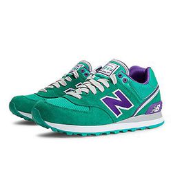 Incaltaminte Femei New Balance Womens Stadium Jacket 574 Teal with Purple