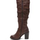Incaltaminte Femei CheapChic Cross Off Faux Leather Boots Brown