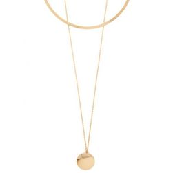 Bijuterii Femei Forever21 Circle Collar Necklace Gold