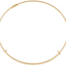Alex and Ani Gold Filled Delicate Adjustable Wire Bangle RUSSIAN GOLD
