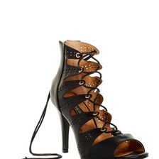 Incaltaminte Femei Elegant Footwear Amanda Lace-Up Heel BLACK