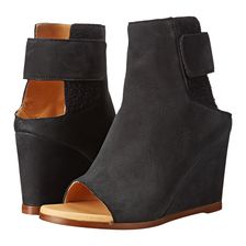MM6 Maison Margiela Suede Wedge Booties Black