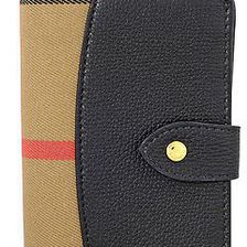 Burberry House Check Leather Wallet - Black N/A