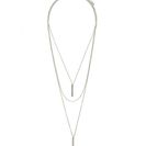 Bijuterii Femei Forever21 Matchstick Layered Necklace Silver
