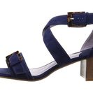 Incaltaminte Femei Johnston Murphy Katarina Reverse Ankle Strap Navy Kid Suede