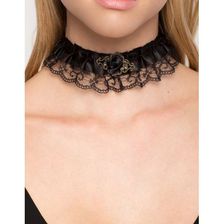 Bijuterii Femei CheapChic Lace Garter Choker Black