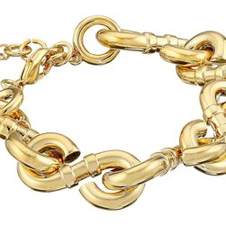 Cole Haan Logo Link Line Bracelet Gold