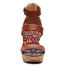 Incaltaminte Femei Nine West Enlighten Wedge Sandal Cognac