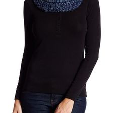 Accesorii Femei Collection Xiix Marl Knit Cowl Scarf NAVY CHILL