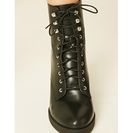 Incaltaminte Femei Forever21 Lace-Up Ankle Booties Black