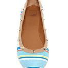 Incaltaminte Femei 14th Union Kiana Print Flat REGATTA BLUE STRIPE