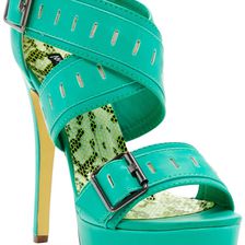 Michael Antonio Tyrian Island Platform Sandal Lt Teal
