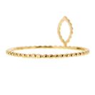 Bijuterii Femei Bony Levy MARQUISE SHAPE BEADED RING 14K YELLOW GOLD