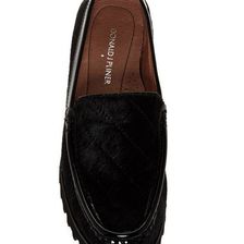 Incaltaminte Femei Donald J Pliner Roko Genuine Calf Hair Moc Platform Loafer BLACK