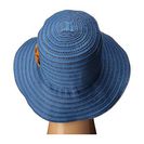 Accesorii Femei San Diego Hat Company RBM5557 Ribbon Sun Hat with Braided Fauxe Suede Snap Closure Chambray