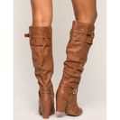 Incaltaminte Femei CheapChic Leaps And Bounds Boot Cognac